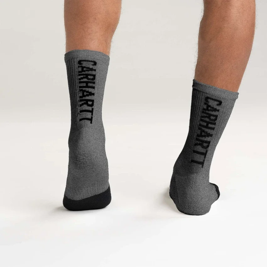 Carhartt Force® Calcetines cortos de media caña con logotipo, peso medio, paquete de 3