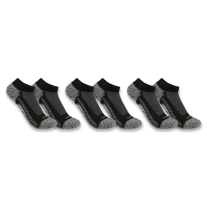 Carhartt Force® Calcetines de corte bajo y peso medio, paquete de 3
