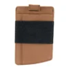 Cartera con bolsillo delantero de piel de silla de montar