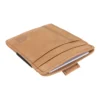 Cartera con bolsillo delantero de piel de silla de montar