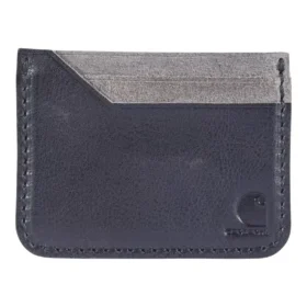 Cartera con bolsillo delantero de piel patinada