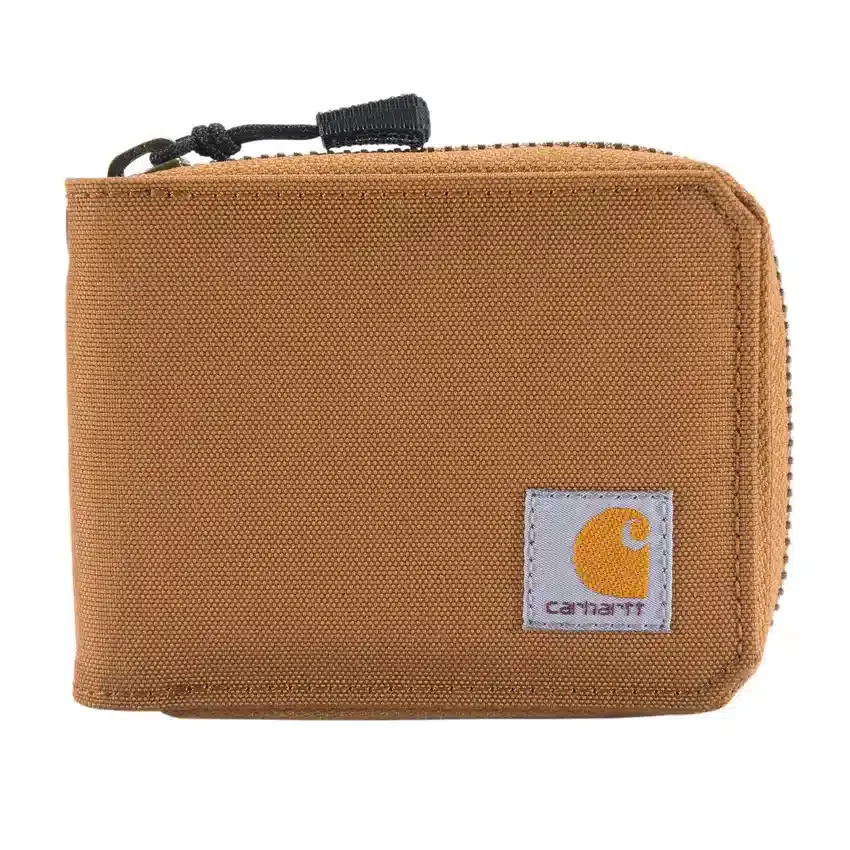 Cartera de nailon tipo «duck» con cremallera
