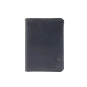 Cartera doble de cuero de estilo artesanal