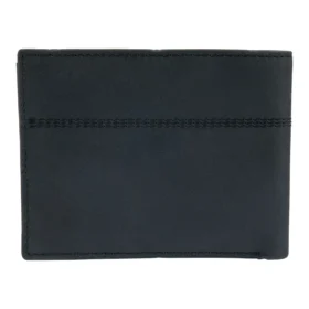 Cartera plegable de dos compartimentos de cuero de silla de montar