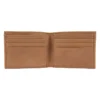 Cartera plegable de dos compartimentos de cuero de silla de montar