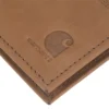 Cartera plegable de dos compartimentos de cuero de silla de montar