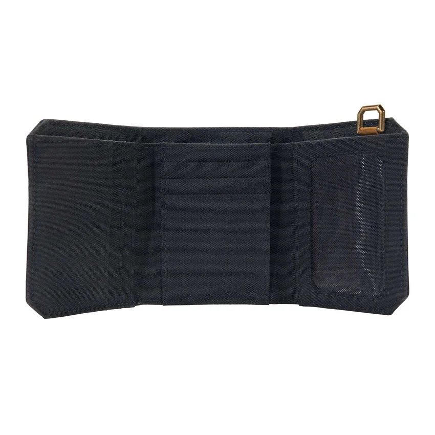 Cartera plegable en tres partes de nailon tipo «duck»