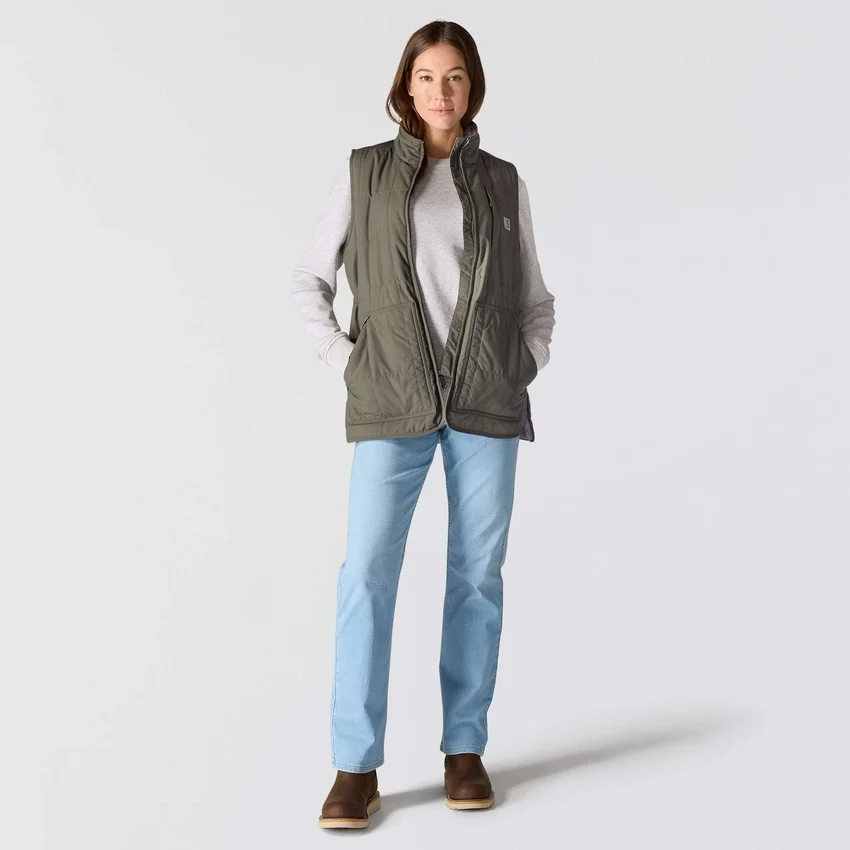 Chaleco aislante para mujer con forro de sherpa y resistente al agua - Chaleco Rain Defender