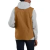 Chaleco de cuello alto para hombre, de Washed Duck y forrado de sherpa
