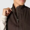 Chaleco de cuello alto para mujer, de Washed Duck con forro de sherpa