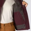 Chaleco de cuello alto para mujer, de Washed Duck con forro de sherpa