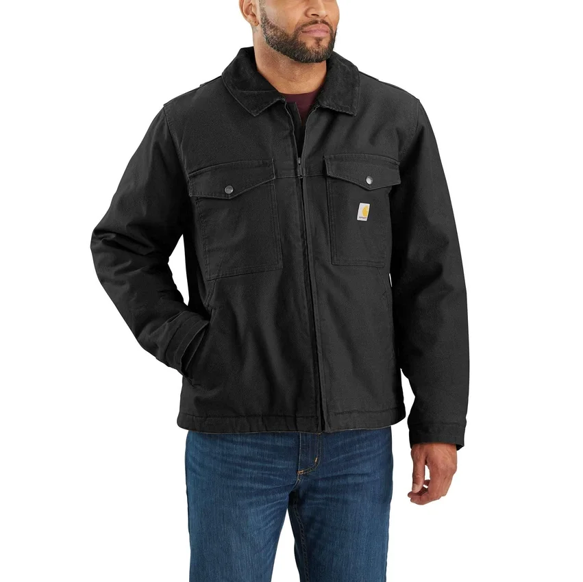 Chaqueta aislante de lona de corte holgado Montana para hombre