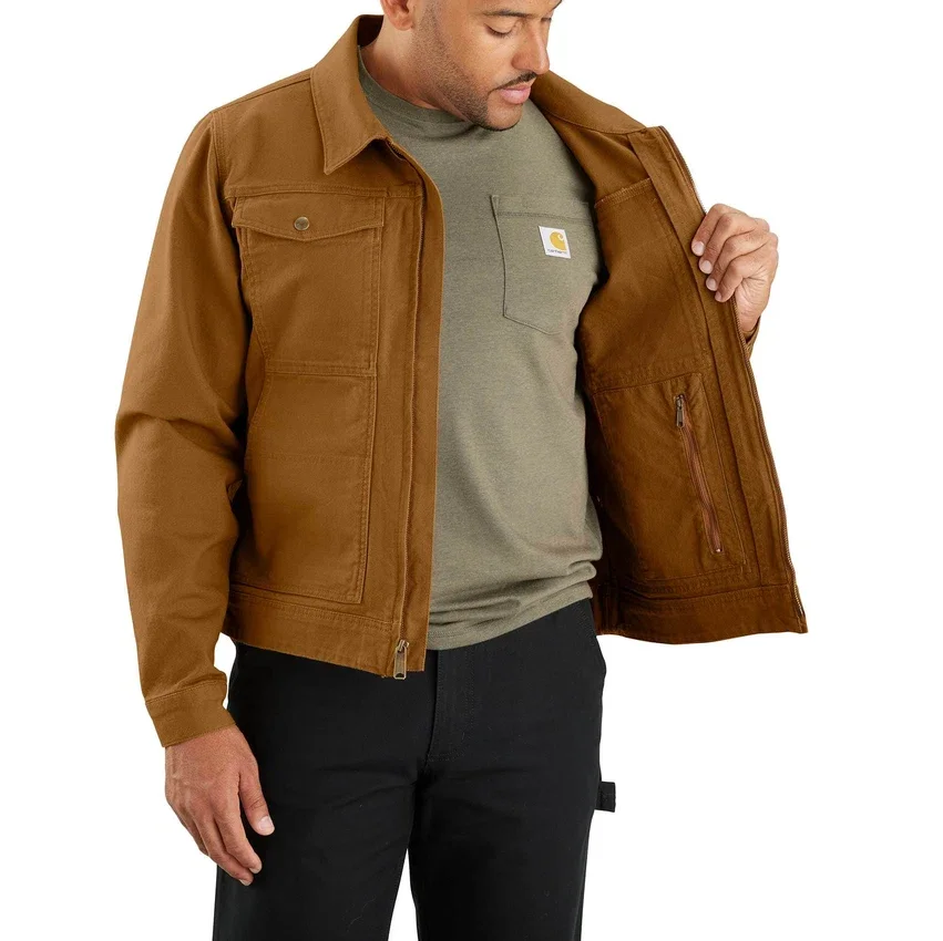Chaqueta Berwick de lona de hombre, corte holgado y tejido Rugged Flex