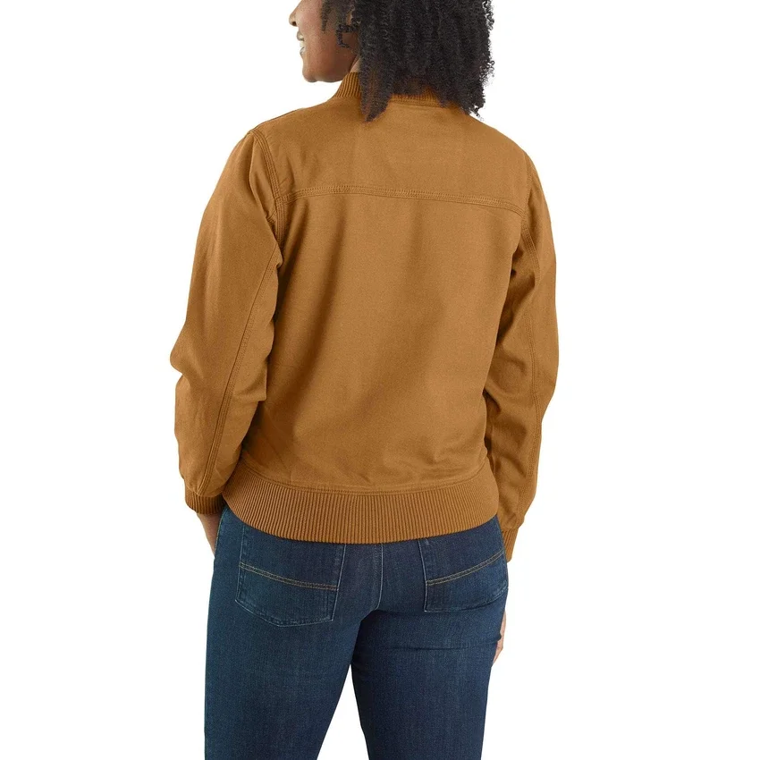 Chaqueta bomber de lona de corte holgado Crawford para mujer