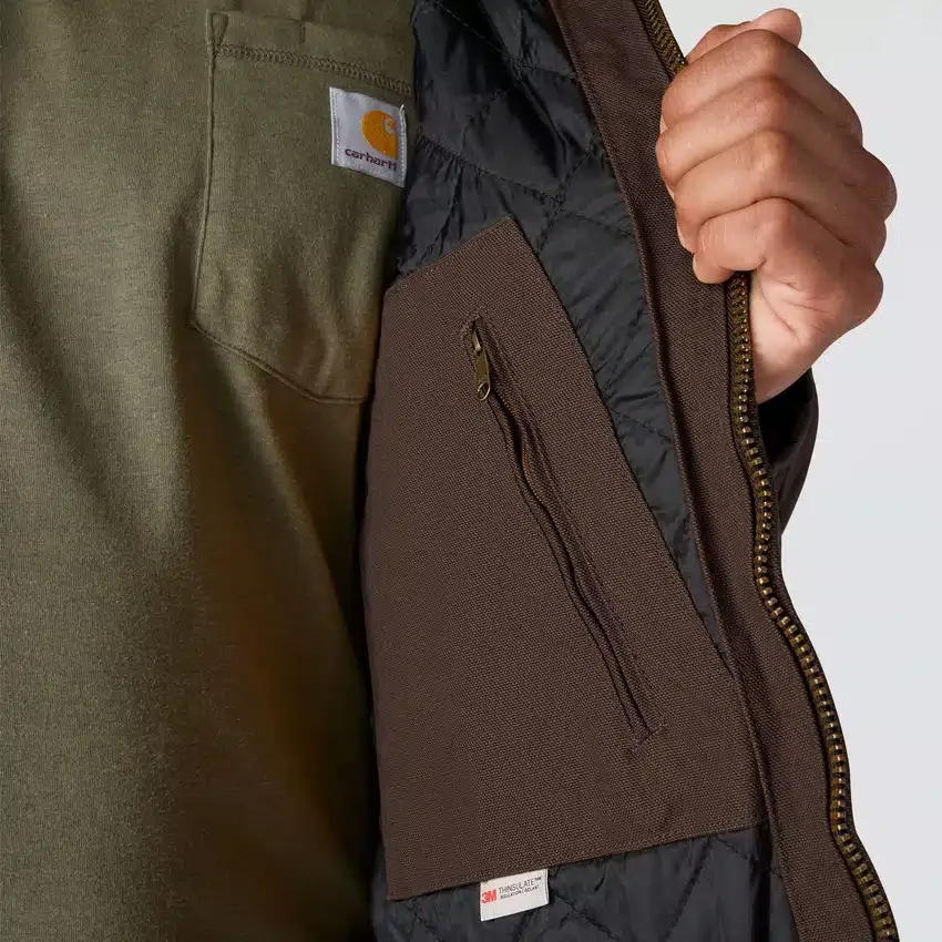 Chaqueta deportiva aislante de Washed Duck para hombre