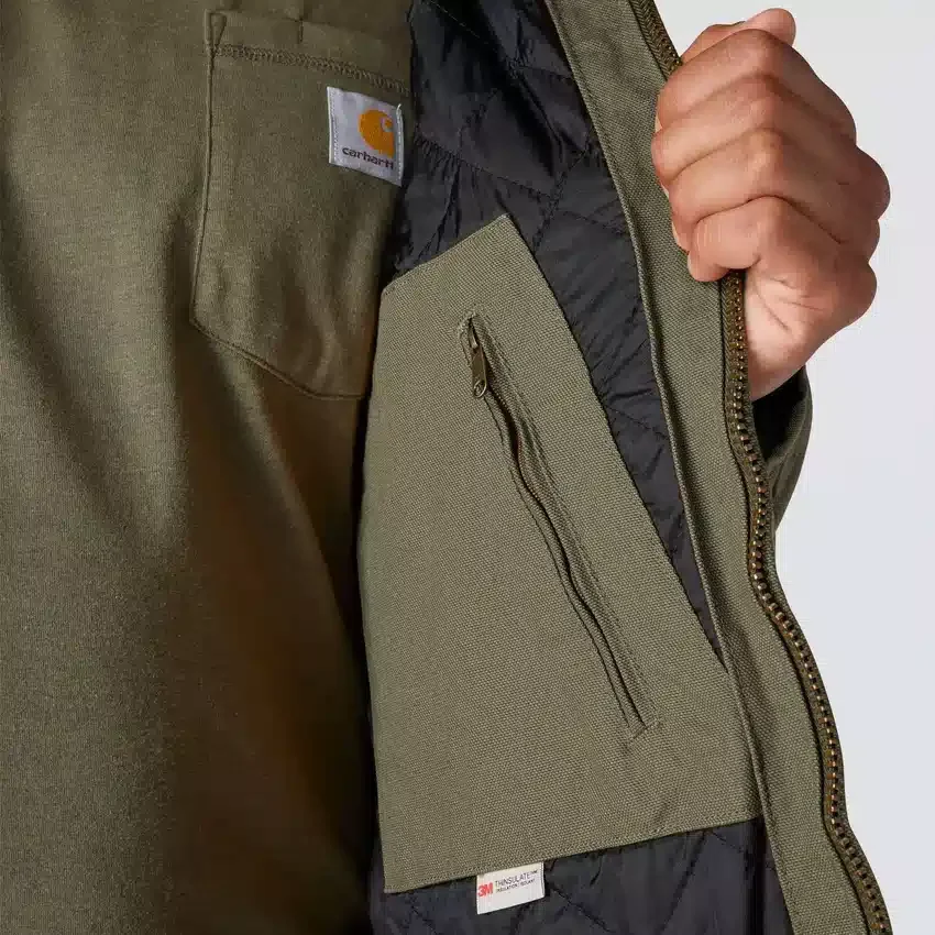 Chaqueta deportiva aislante de Washed Duck para hombre