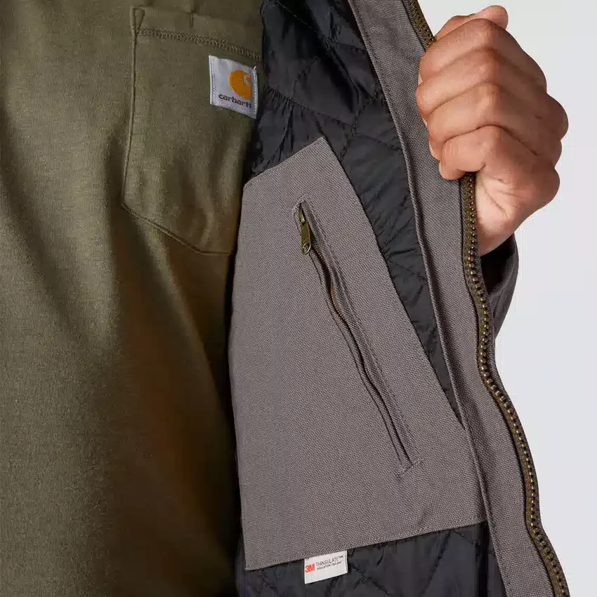 Chaqueta deportiva aislante de Washed Duck para hombre