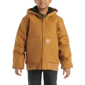Chaqueta deportiva de franela con forro acolchado para niño (niños/jóvenes)