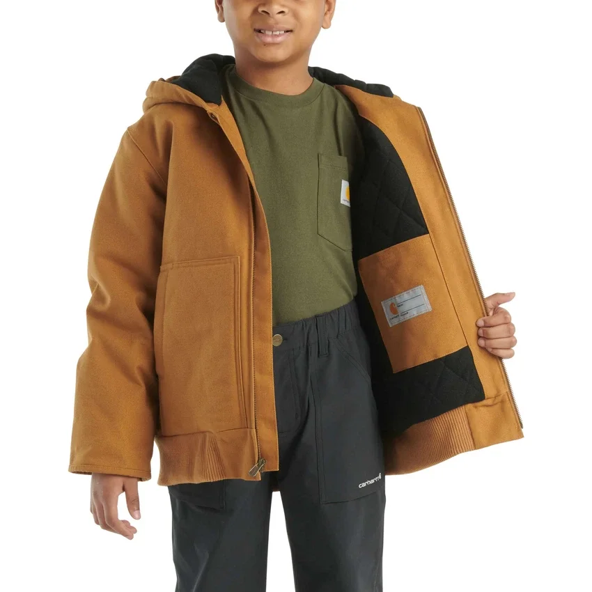 Chaqueta deportiva de franela con forro acolchado para niño (niños/jóvenes)