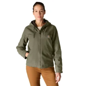 Chaqueta icónica Sierra Washed Duck para mujer, de lona lavada y forrada de sherpa