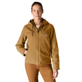 Chaqueta icónica Sierra Washed Duck para mujer, de lona lavada y forrada de sherpa