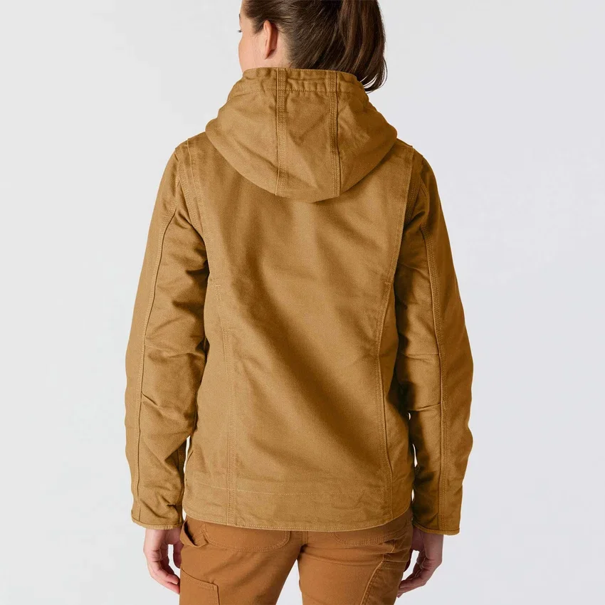 Chaqueta icónica Sierra Washed Duck para mujer, de lona lavada y forrada de sherpa