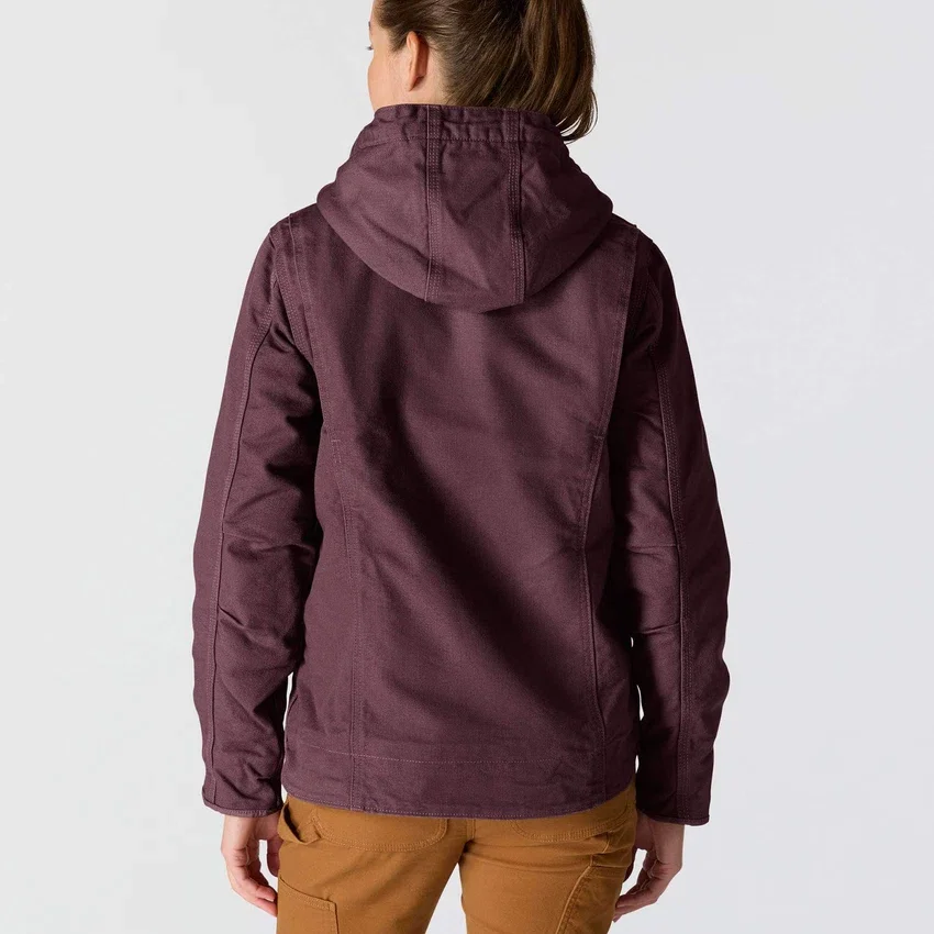 Chaqueta icónica Sierra Washed Duck para mujer, de lona lavada y forrada de sherpa