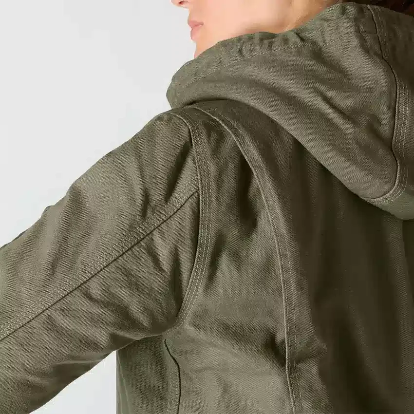 Chaqueta icónica Sierra Washed Duck para mujer, de lona lavada y forrada de sherpa