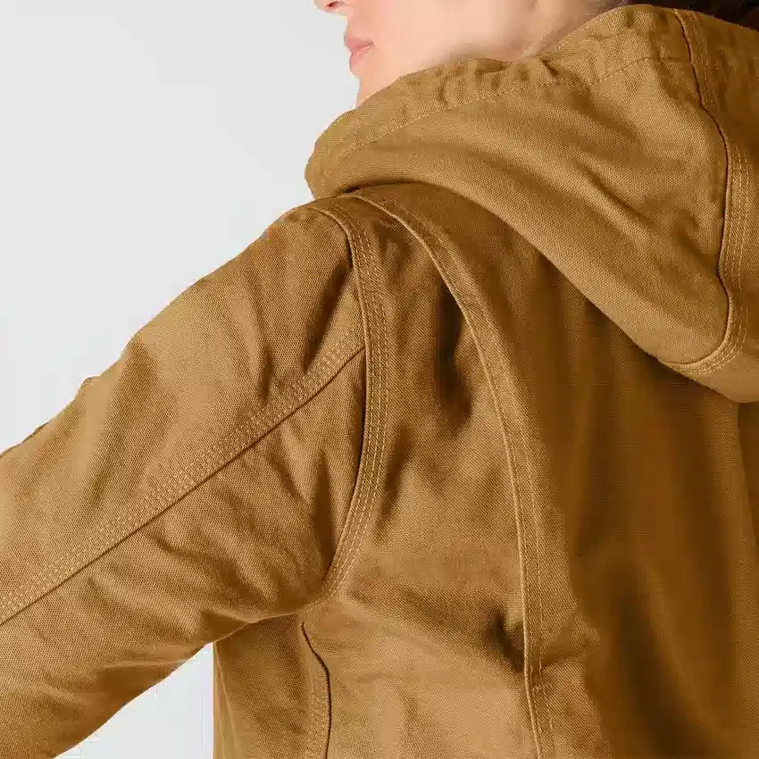 Chaqueta icónica Sierra Washed Duck para mujer, de lona lavada y forrada de sherpa