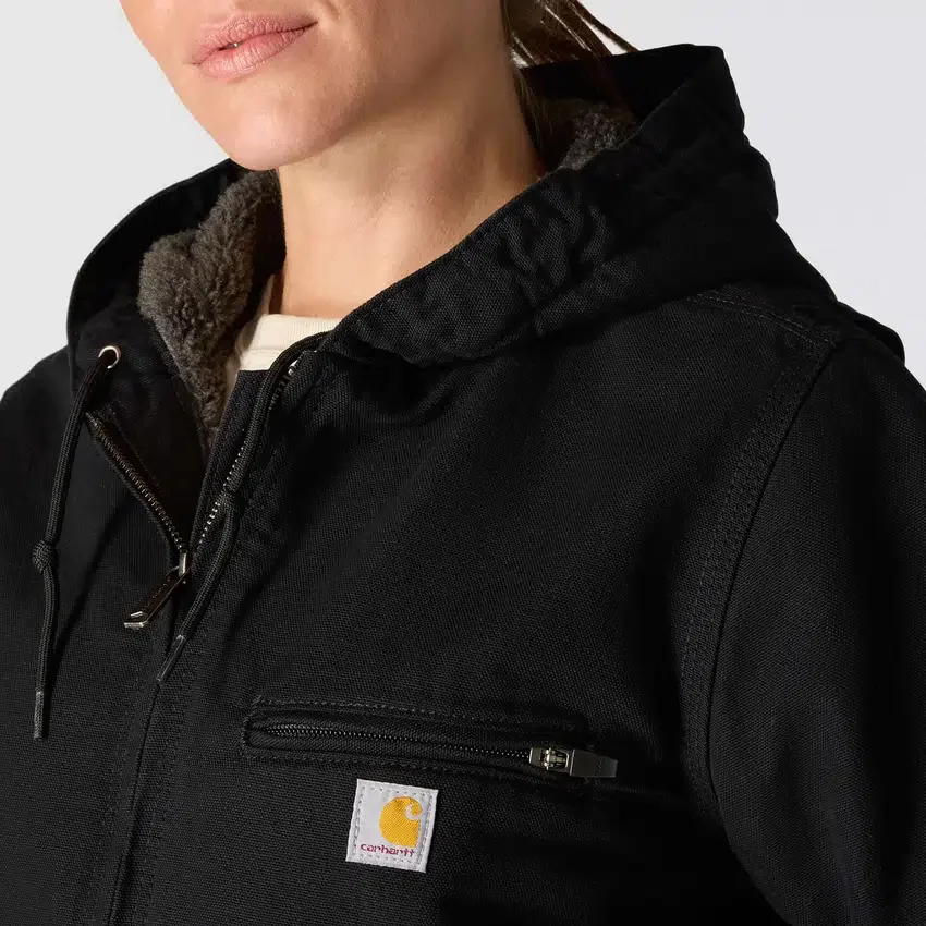 Chaqueta icónica Sierra Washed Duck para mujer, de lona lavada y forrada de sherpa