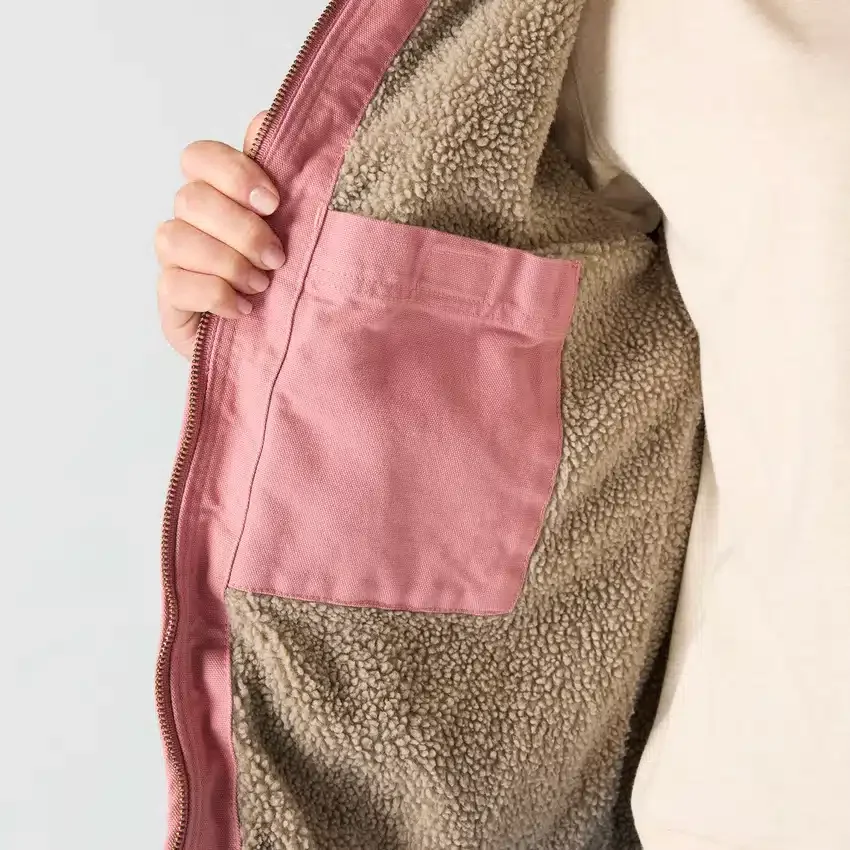 Chaqueta icónica Sierra Washed Duck para mujer, de lona lavada y forrada de sherpa
