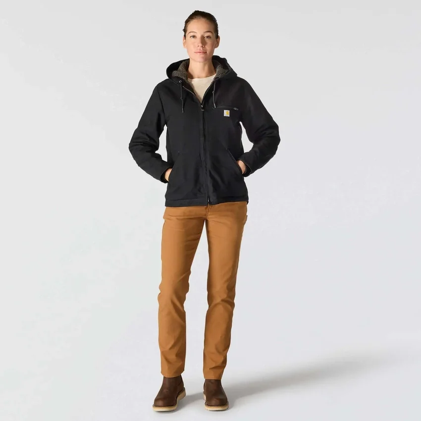 Chaqueta icónica Sierra Washed Duck para mujer, de lona lavada y forrada de sherpa