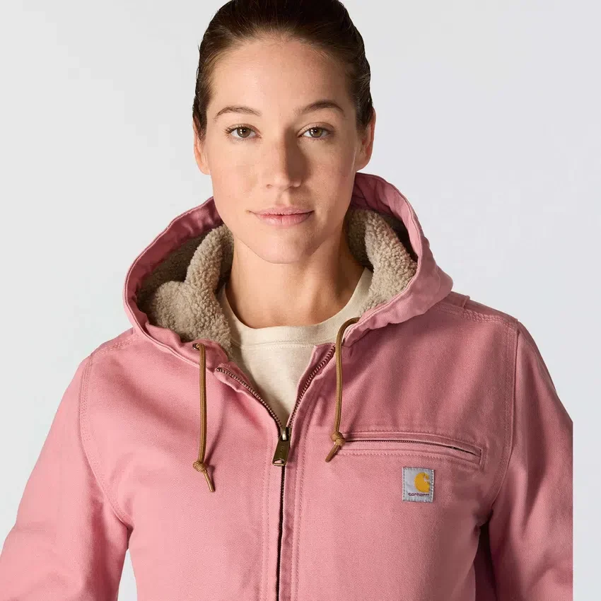 Chaqueta icónica Sierra Washed Duck para mujer, de lona lavada y forrada de sherpa