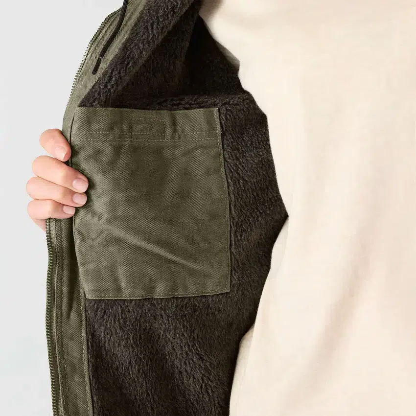 Chaqueta icónica Sierra Washed Duck para mujer, de lona lavada y forrada de sherpa