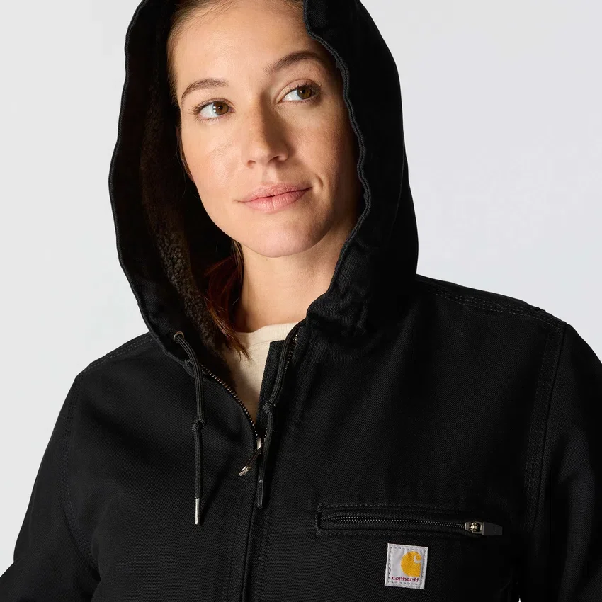 Chaqueta icónica Sierra Washed Duck para mujer, de lona lavada y forrada de sherpa