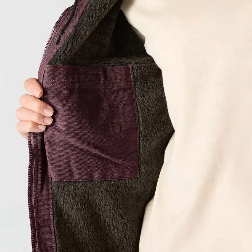 Chaqueta icónica Sierra Washed Duck para mujer, de lona lavada y forrada de sherpa