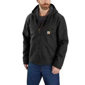 Chaqueta para hombre Washed Duck de lona lavada con forro de sherpa