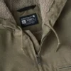 Chaqueta para hombre Washed Duck de lona lavada con forro de sherpa