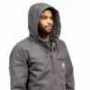 Chaqueta para hombre Washed Duck de lona lavada con forro de sherpa