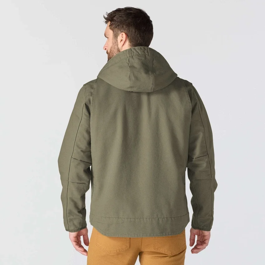 Chaqueta para hombre Washed Duck de lona lavada con forro de sherpa