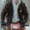 Chaqueta para hombre Washed Duck de lona lavada con forro de sherpa