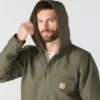 Chaqueta para hombre Washed Duck de lona lavada con forro de sherpa