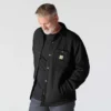 Chaqueta tipo camisa acolchada de corte holgado y peso grueso con cierre de botones a presión Rain Defender®