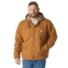 Chaqueta utilitaria de hombre Washed Duck «Bartlett» con forro de sherpa