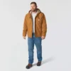 Chaqueta utilitaria de hombre Washed Duck «Bartlett» con forro de sherpa
