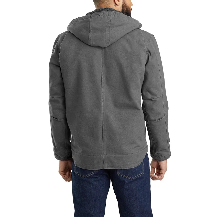 Chaqueta utilitaria de hombre Washed Duck «Bartlett» con forro de sherpa