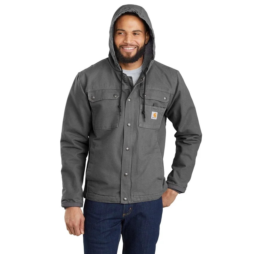 Chaqueta utilitaria de hombre Washed Duck «Bartlett» con forro de sherpa