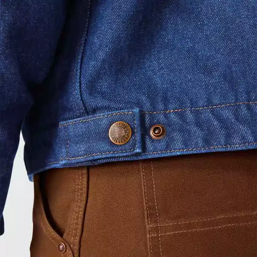 Chore Coat de denim con forro de sherpa de la serie Crafted para hombre