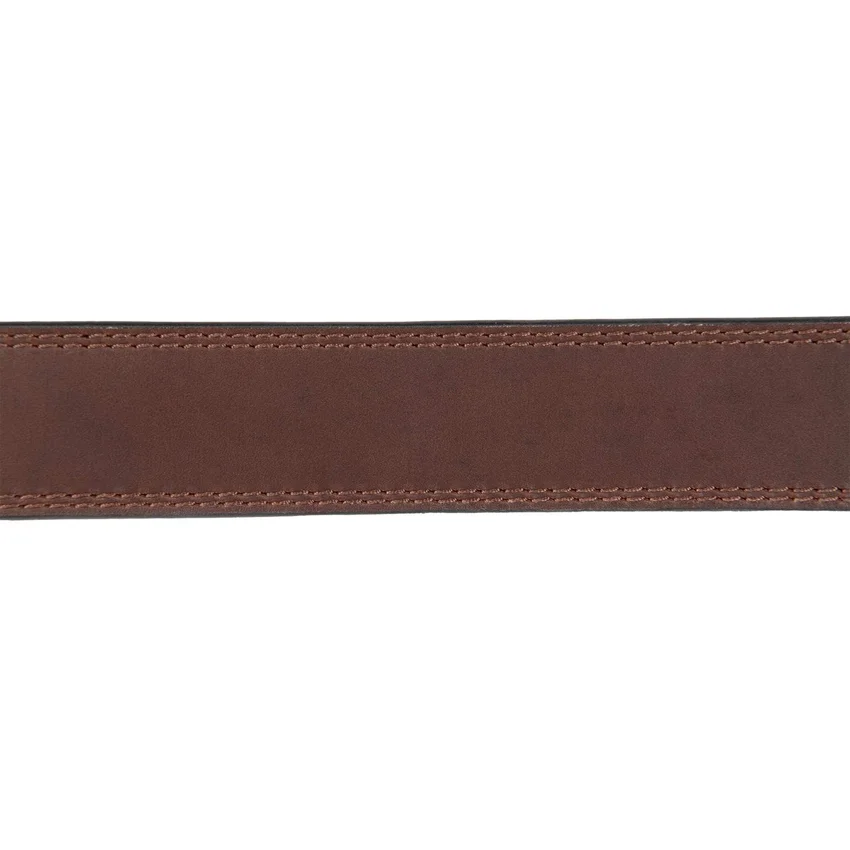Cinturón de cuero con hebilla central reversible