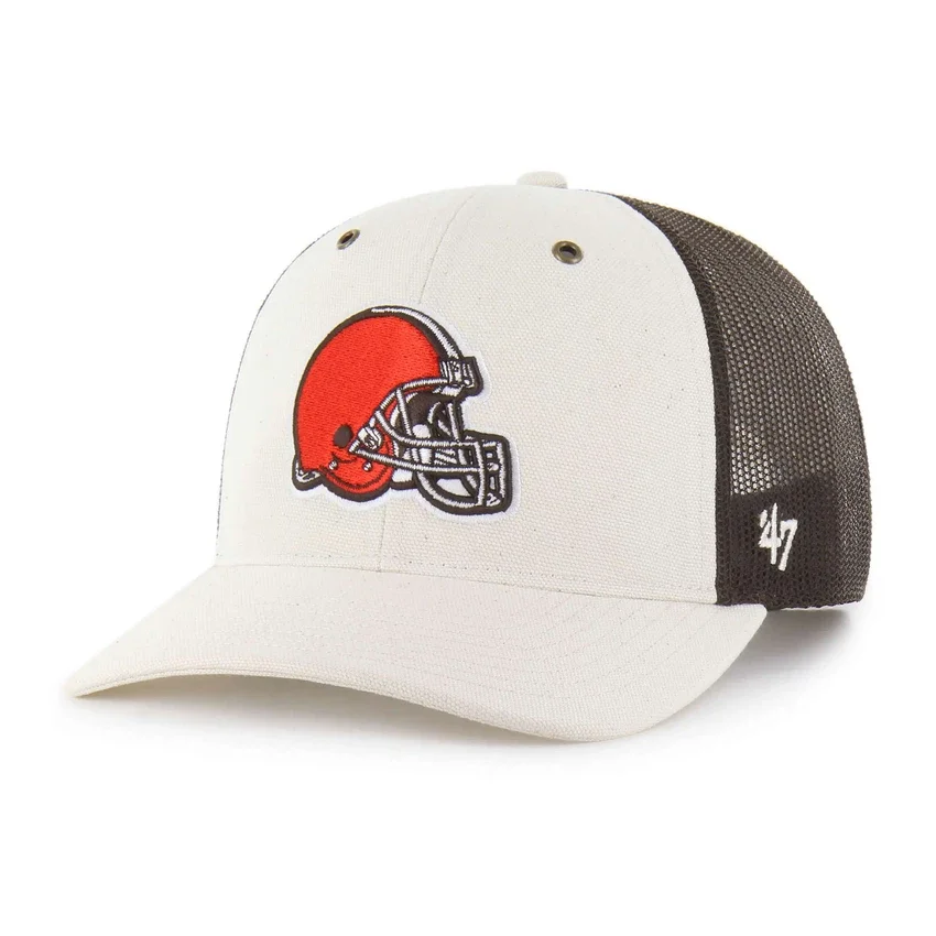 Cleveland Browns '47 Gorras de camionero sin teñir, corte holgado